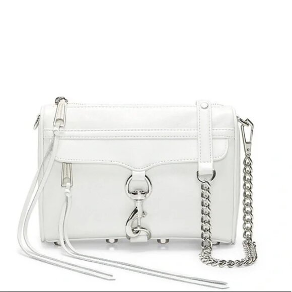 Rebecca Minkoff Mini Mac Bag - White - Genuine Leather - Picture 1 of 5